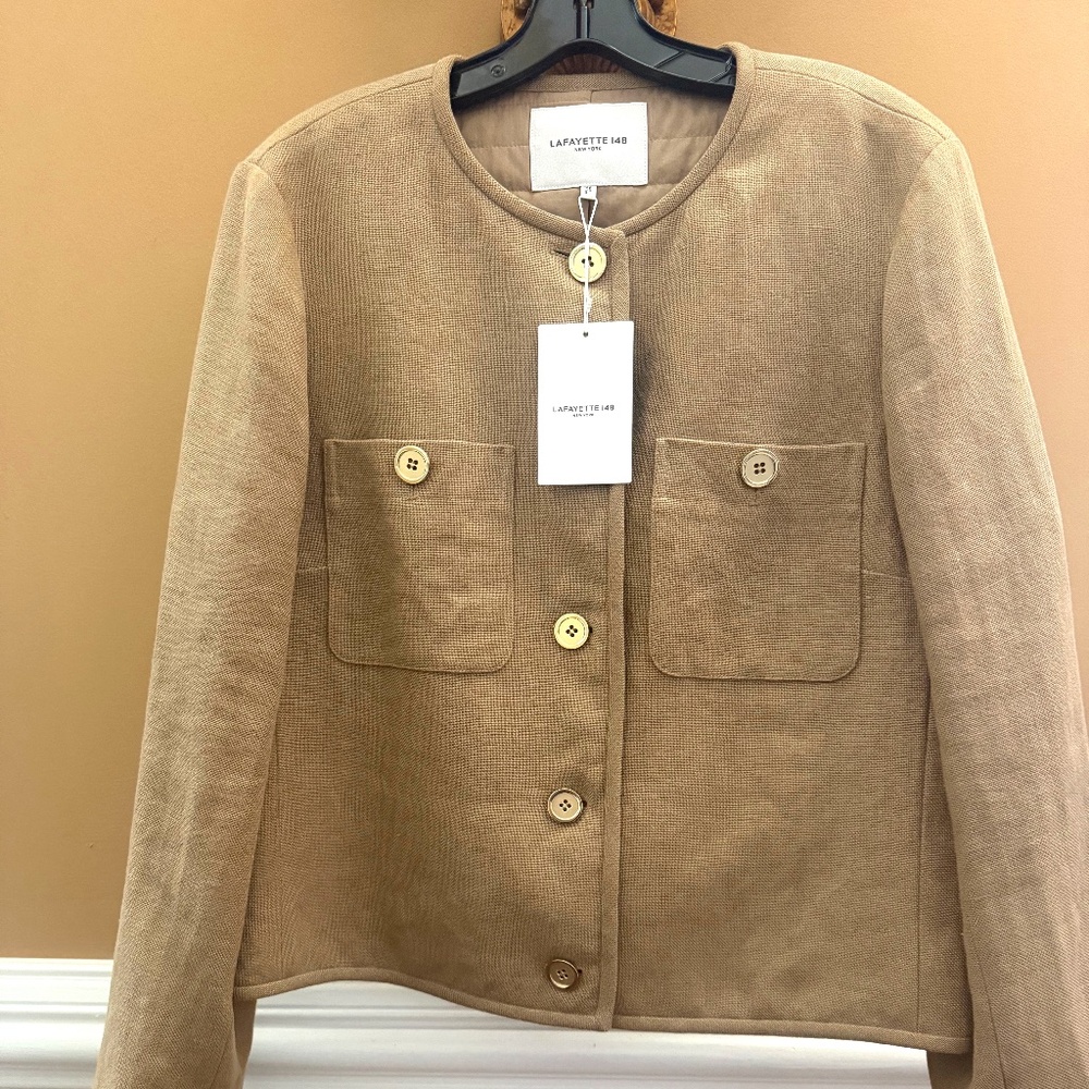 Lafayette 148 New York linen jacket, XL